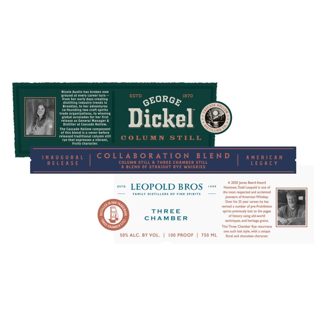 George Dickel & Leopold Bros Three Chamber Blended Rye Rye Whiskey George Dickel