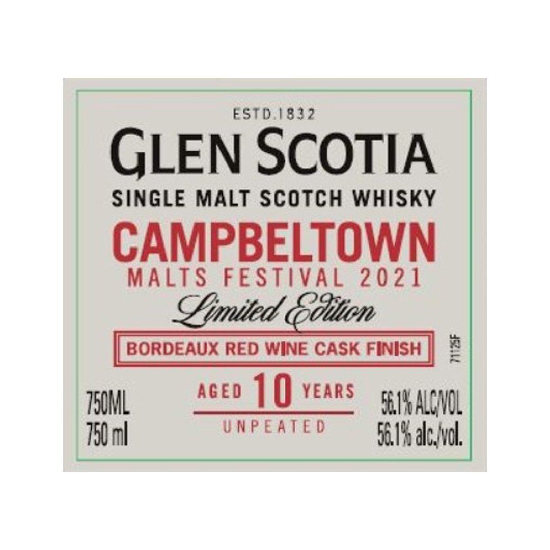 Glen Scotia Campbeltown 10 Year Old Single Malt Scotch Whisky Glen Scotia