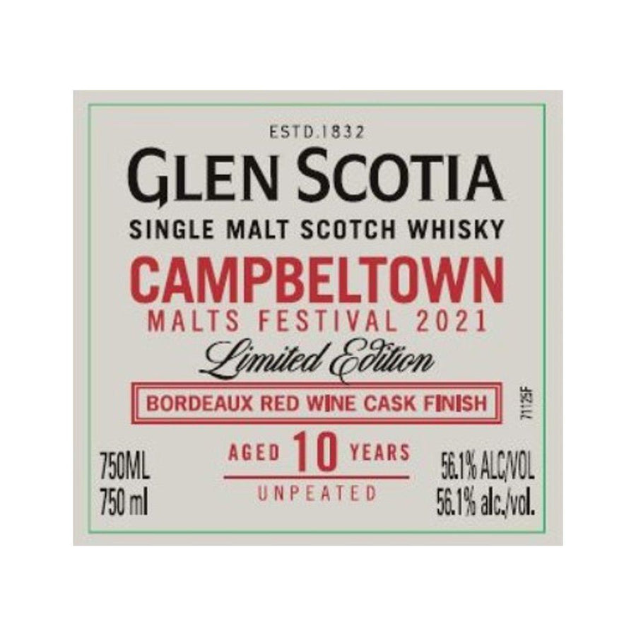 Glen Scotia Campbeltown 10 Year Old Single Malt Scotch Whisky Glen Scotia