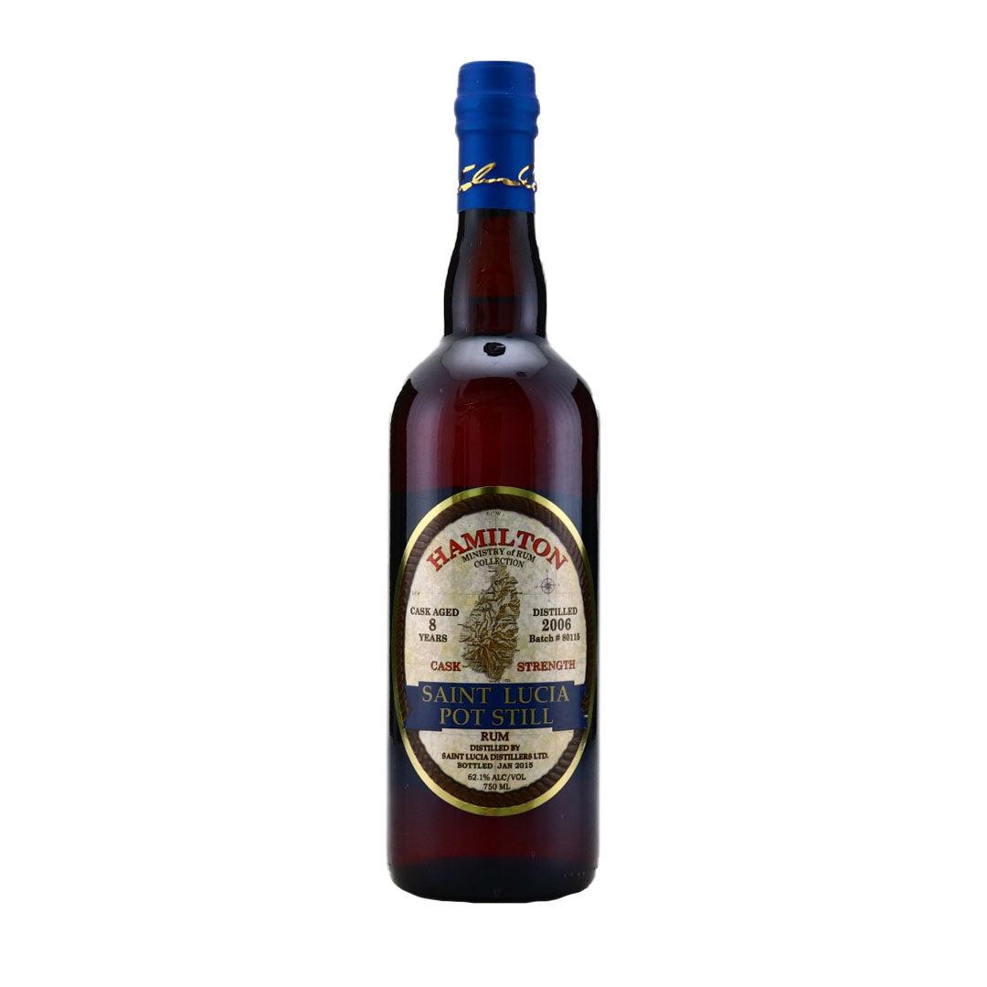Hamilton Saint Lucia Pot Still Cask Strength Rum Aged 8yr Distilled 2006 Rum Hamilton