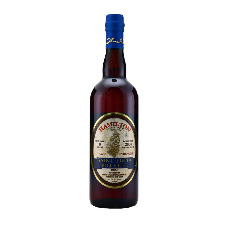 Hamilton Saint Lucia Pot Still Cask Strength Rum Aged 8yr Distilled 2006 Rum Hamilton