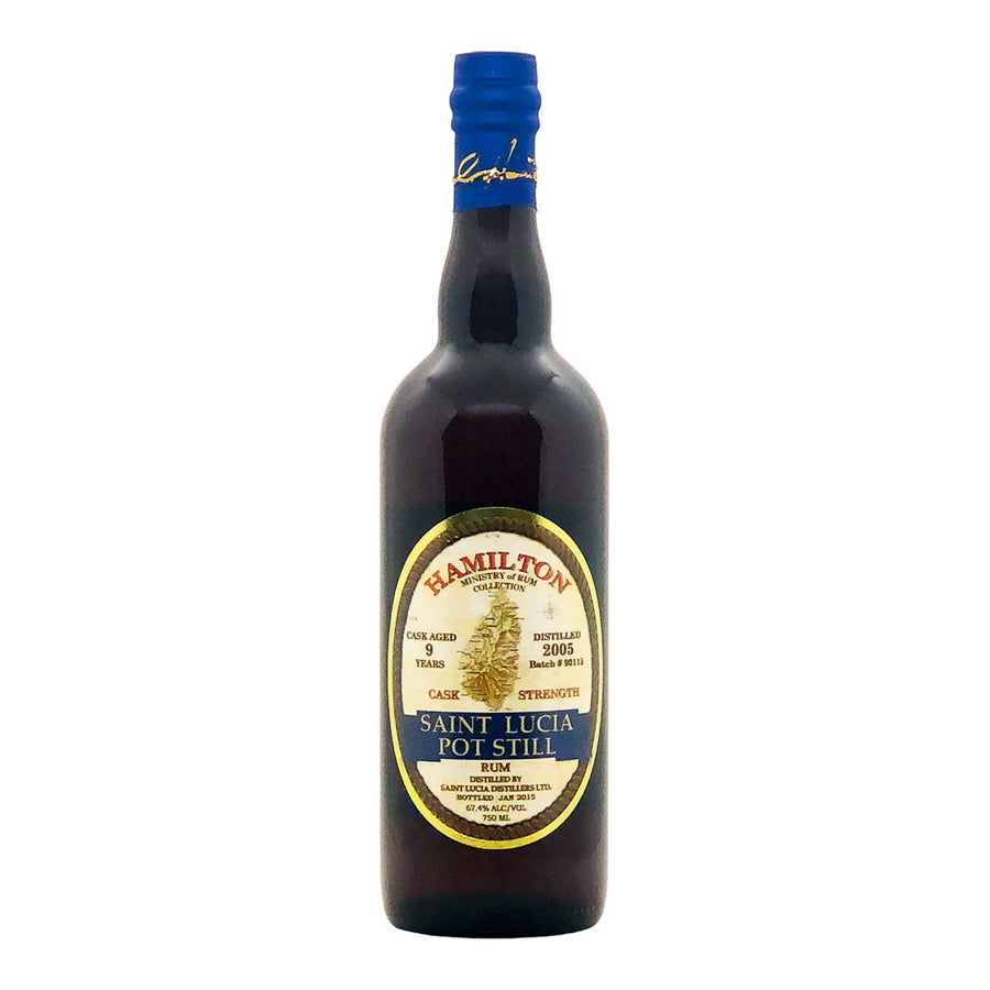Hamilton Saint Lucia Pot Still Cask Strength Rum Aged 9yr Distilled 2005 Rum Hamilton