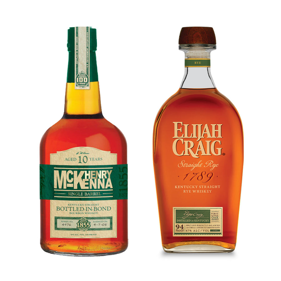 Henry Mckenna 10 Yr & Elijah Craig Rye Bundle Bundle Sip Whiskey