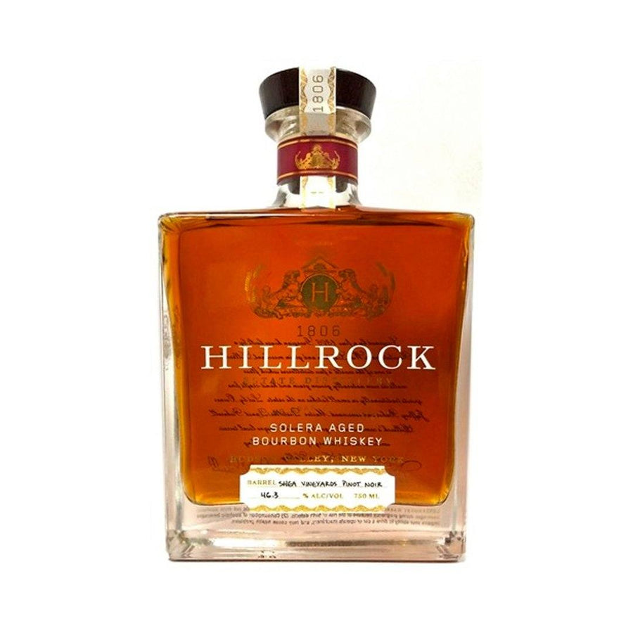 Hillrock Solera Aged Pinot Noir Finished Bourbon Whiskey Hillrock