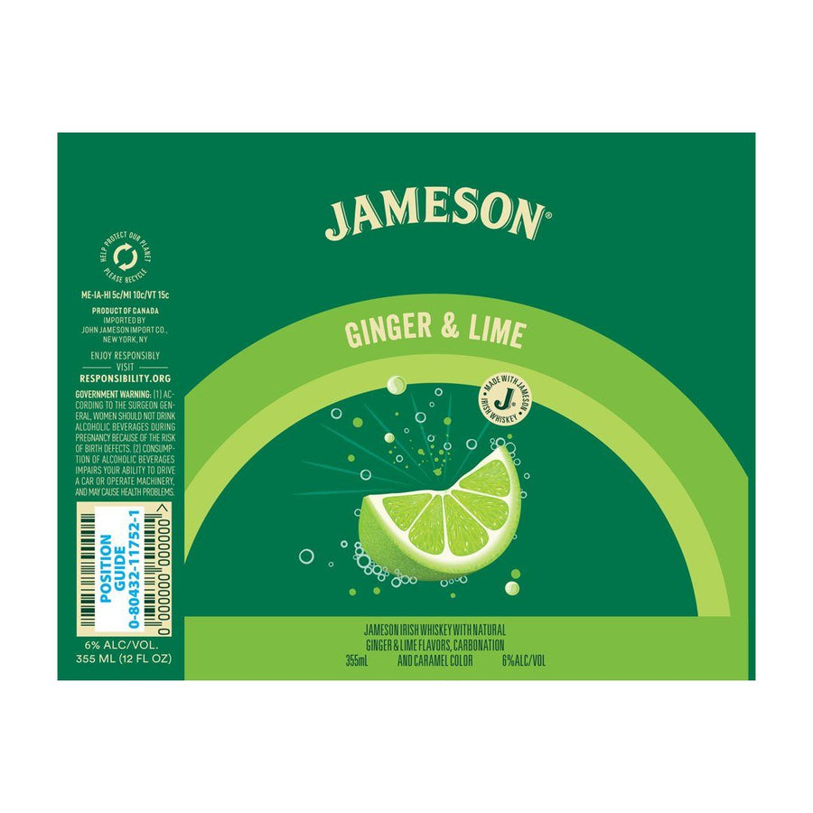 Jameson Irish Whiskey Ginger & Lime Irish whiskey Jameson