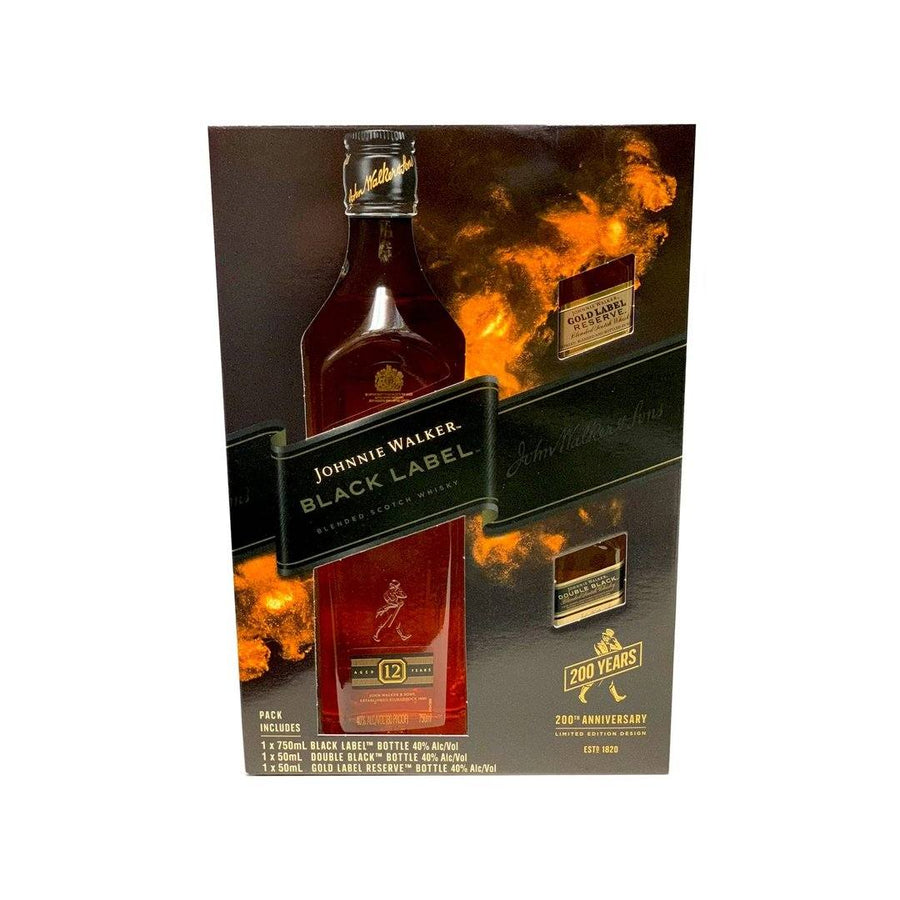 Johnnie Walker Black Limited Edition Gift Set Scotch Whisky Johnnie Walker