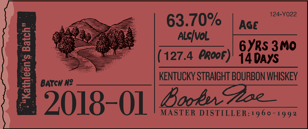 Booker's Bourbon Batch 2018-1 "Kathleen's Batch" Bourbon Booker's