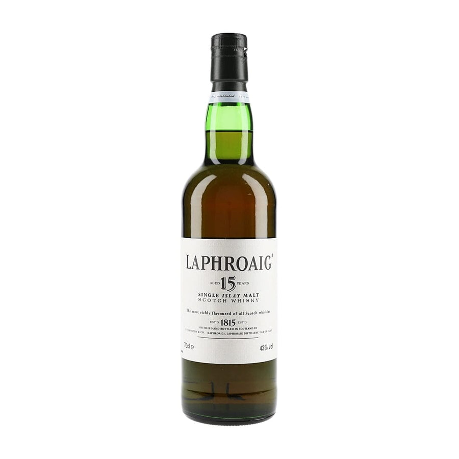 Laphroaig 15 Year Old Single Islay Malt Scotch Whisky 1990s Bottling Scotch Whisky Laphroaig