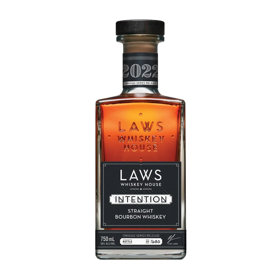 Laws 2022 Origins Series Release Intention Straight Bourbon Whiskey Laws Whiskey House