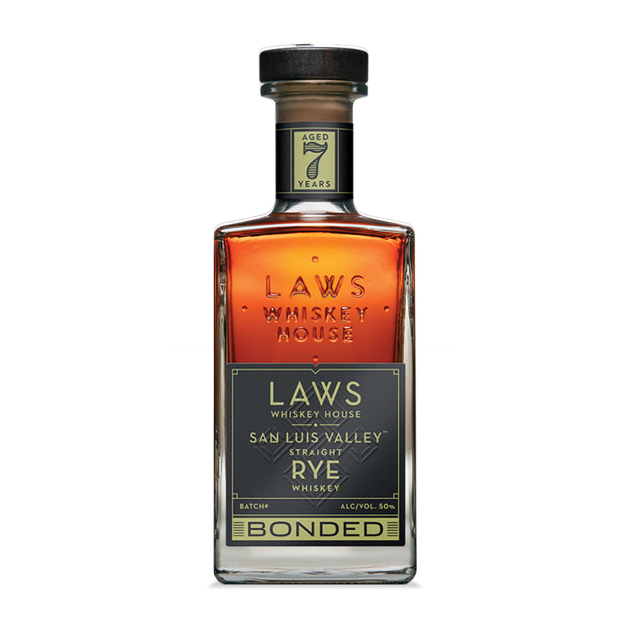 Laws Whiskey San Luis Valley Rye 7 Year Old Bonded Straight Rye Whiskey Laws Whiskey House