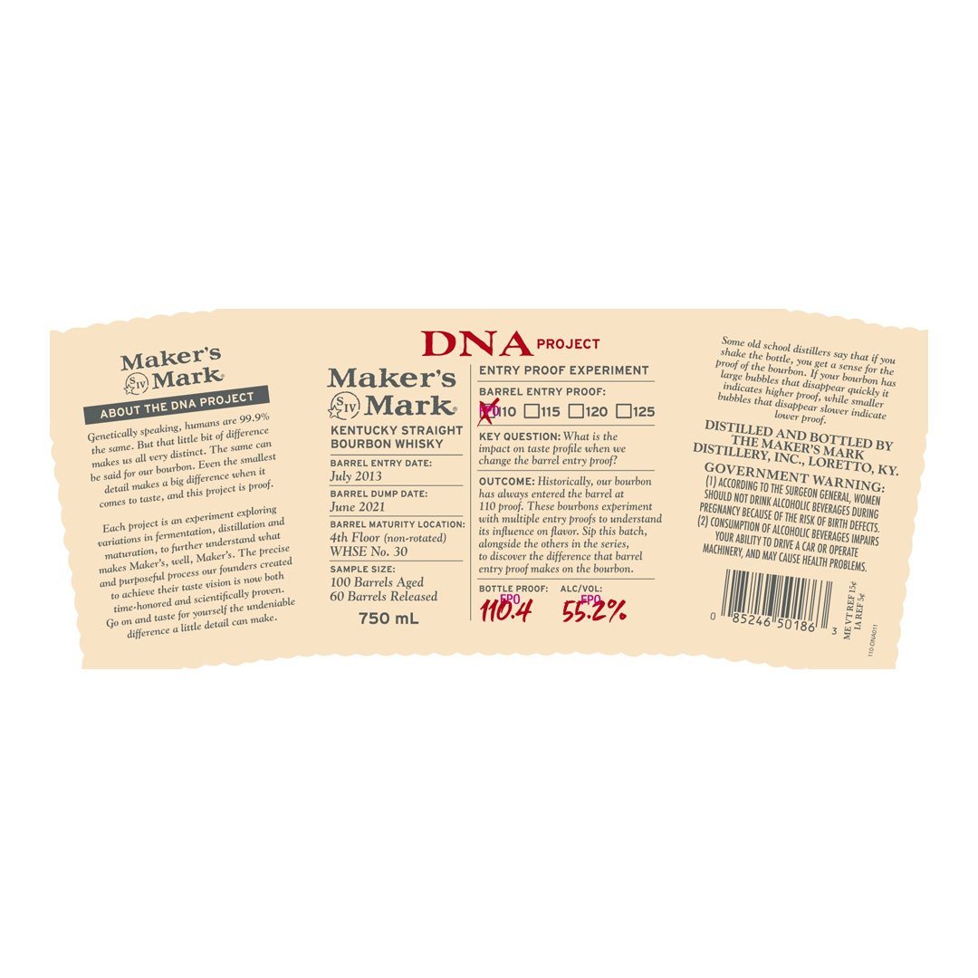 Maker’s Mark DNA Project Kentucky Straight Bourbon Whisky Maker's Mark