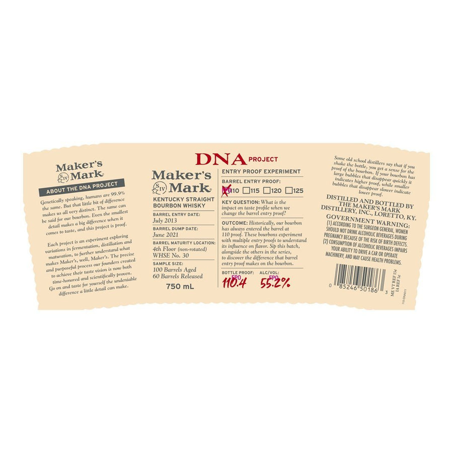 Maker’s Mark DNA Project Kentucky Straight Bourbon Whisky Maker's Mark