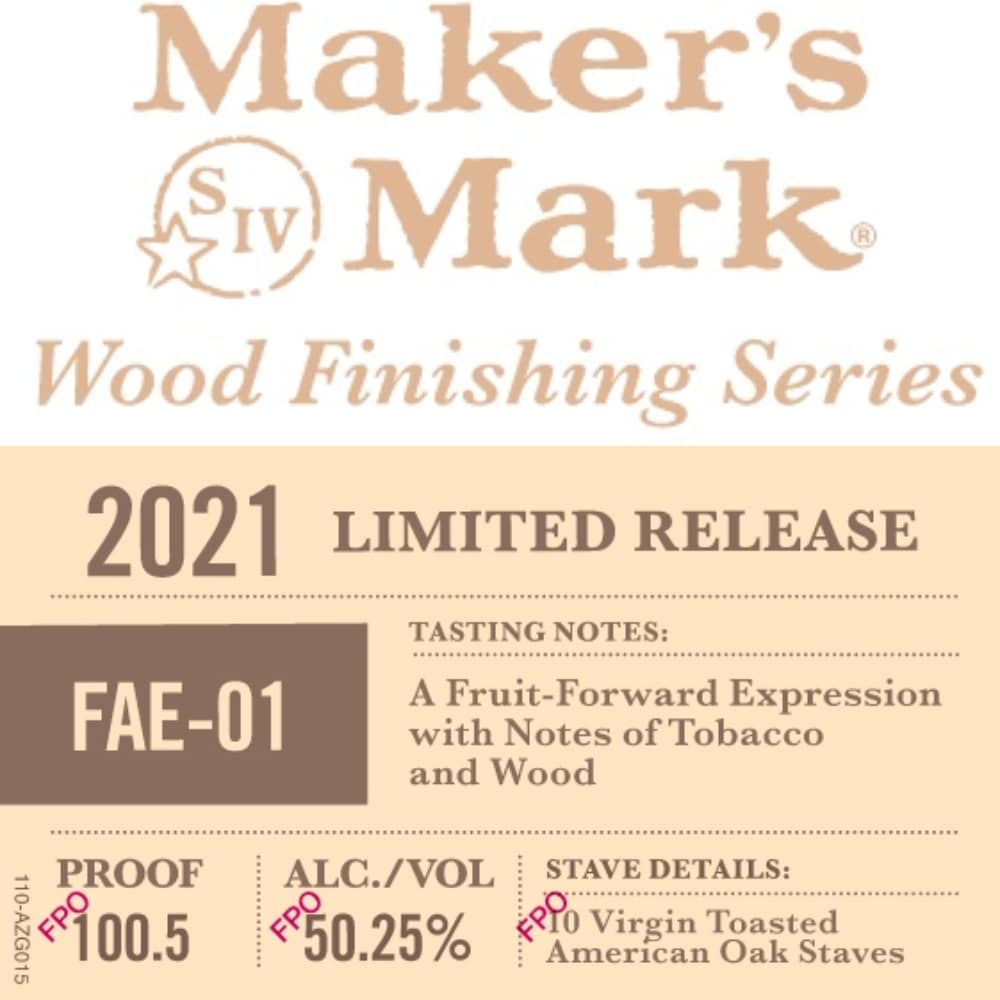 Maker’s Mark Wood Finishing Series FAE-01 Bourbon Maker's Mark