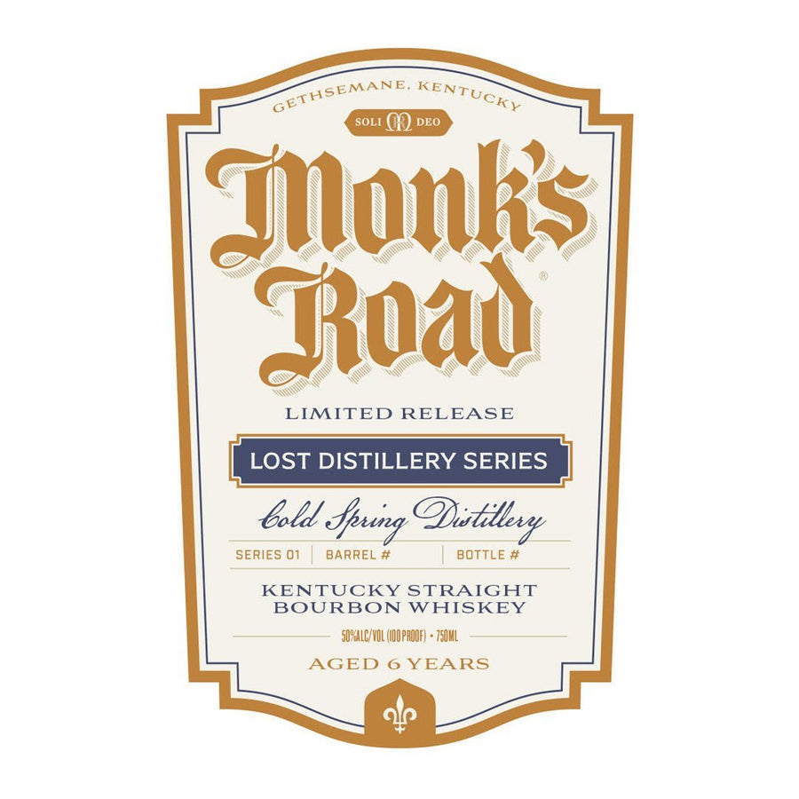 Monk’s Road 6 Year Lost Distillery Series Kentucky Straight Bourbon Whiskey Monk's Road