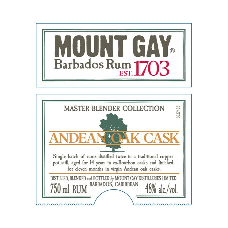 Mount Gay 1703 Andean Oak Cask Rum Rum Mount Gay Rum