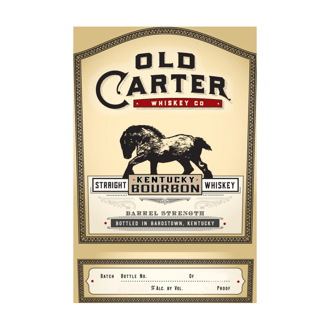 Old Carter Straight Kentucky Bourbon Whiskey Barrel Strength Single Barrel 13 Year Old Barrel #63 120.2 Proof Kentucky Straight Bourbon Whiskey Old Carter