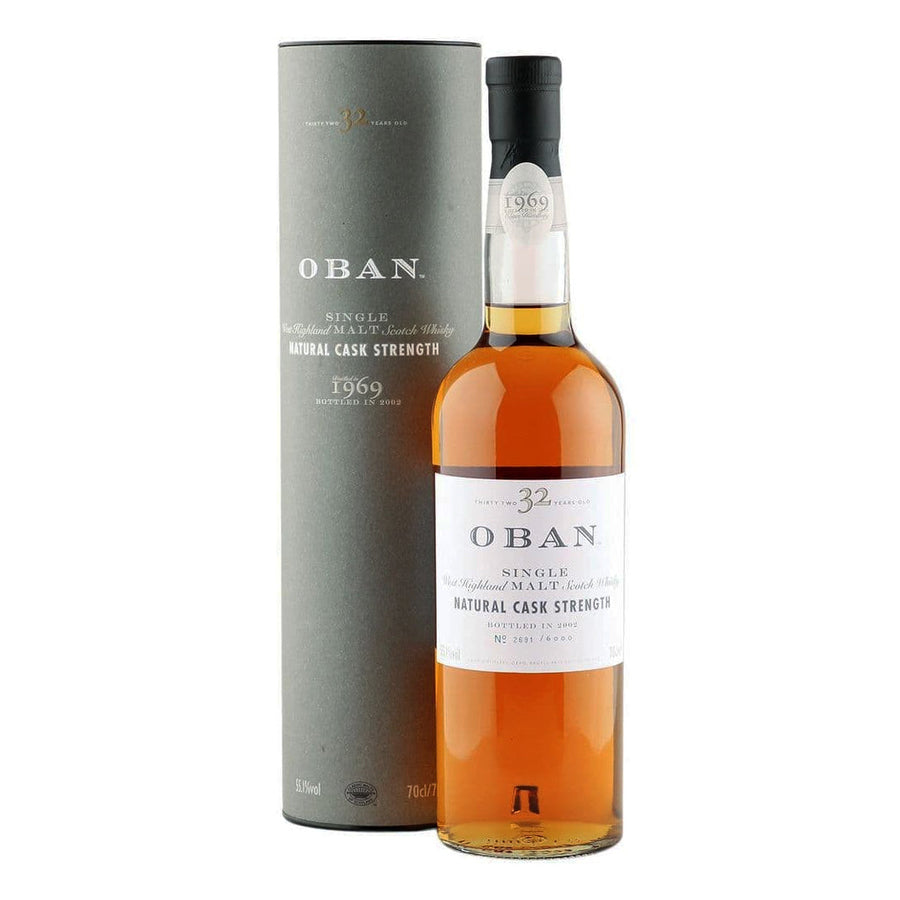 Oban 32 Year Old Distilled in 1969 Natural Cask Strength West Highland Single Malt Whisky Scotch Whisky Oban