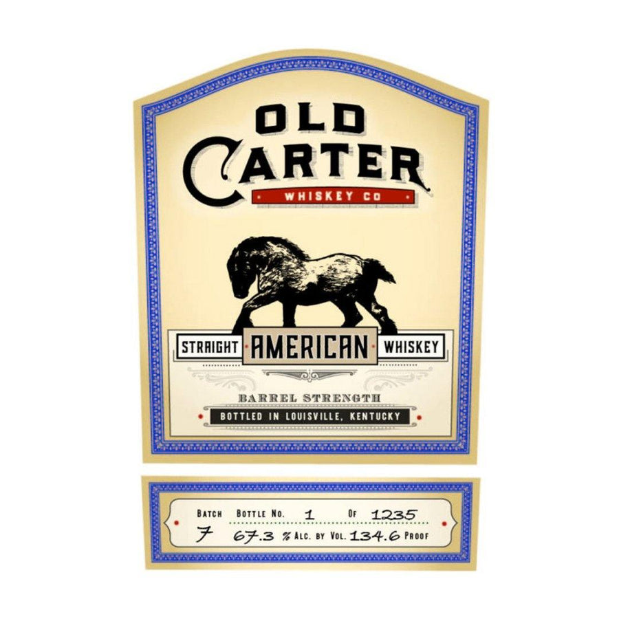 Old Carter Barrel Strength Batch 7 Straight American Whiskey Old Carter