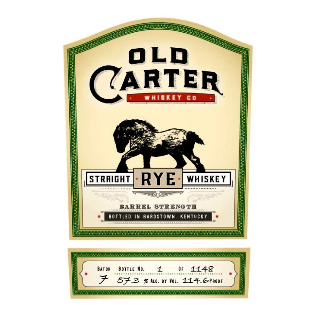 Old Carter Rye Batch 7 Straight Rye Whiskey Old Carter