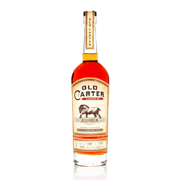 Old Carter Straight Bourbon Whiskey Barrel Strength Batch #3 106.8 Proof Straight Bourbon Whiskey Old Carter
