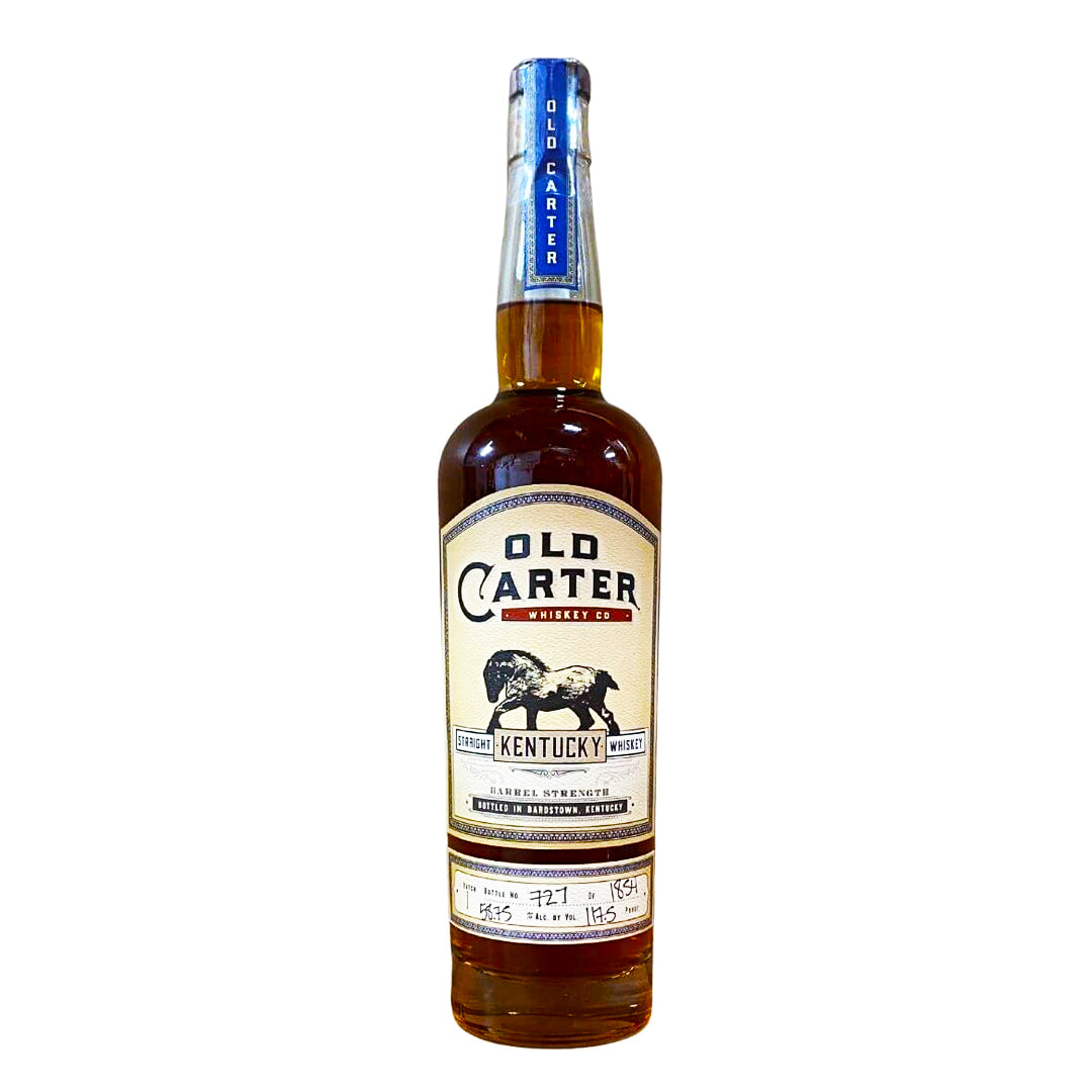 Old Carter Straight Kentucky Whiskey Barrel Strength Batch #1 117.5 Proof Straight Kentucky Whiskey Old Carter