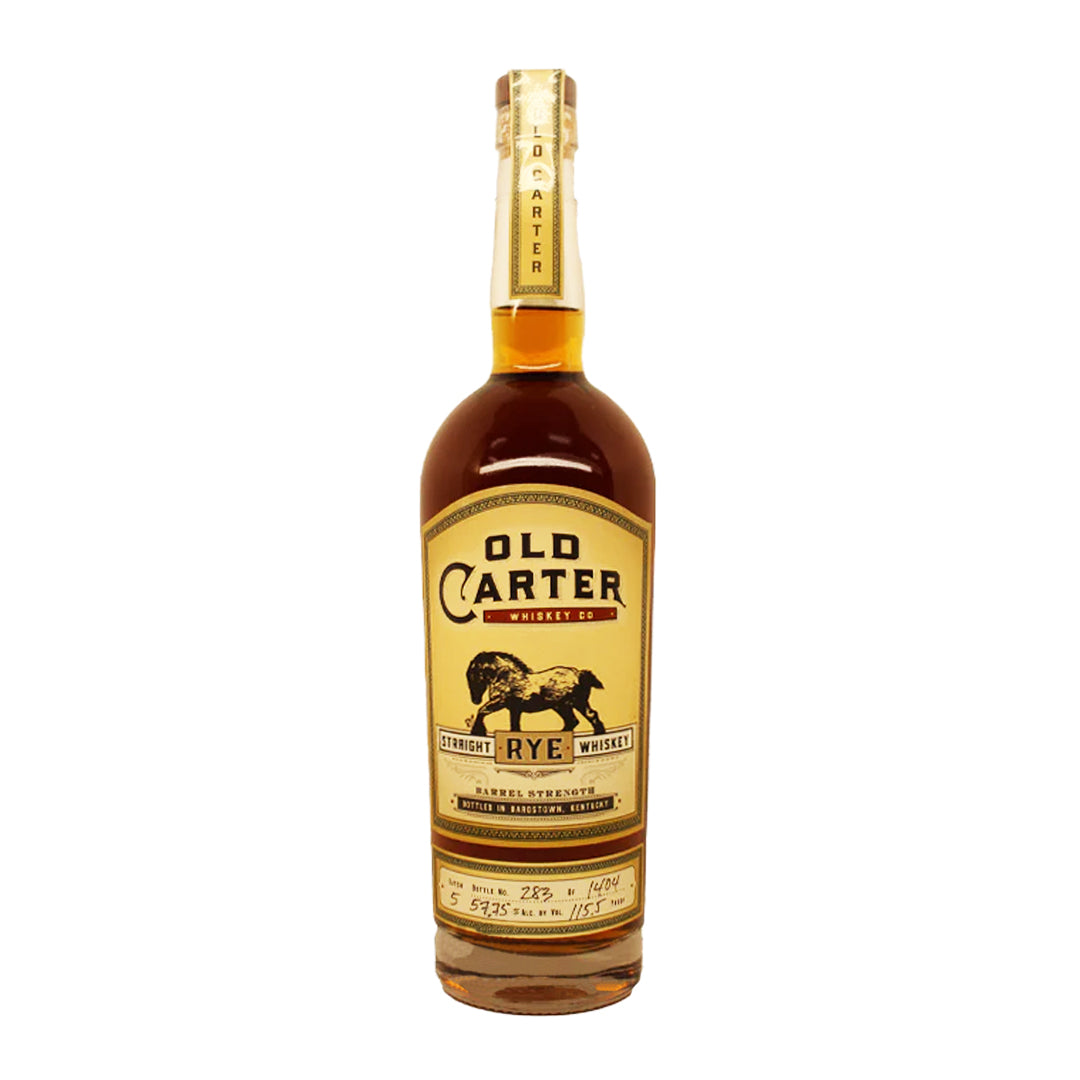 Old Carter Straight Rye Whiskey Barrel Strength Batch #5 115.5 Proof Straight Rye Whiskey Old Carter