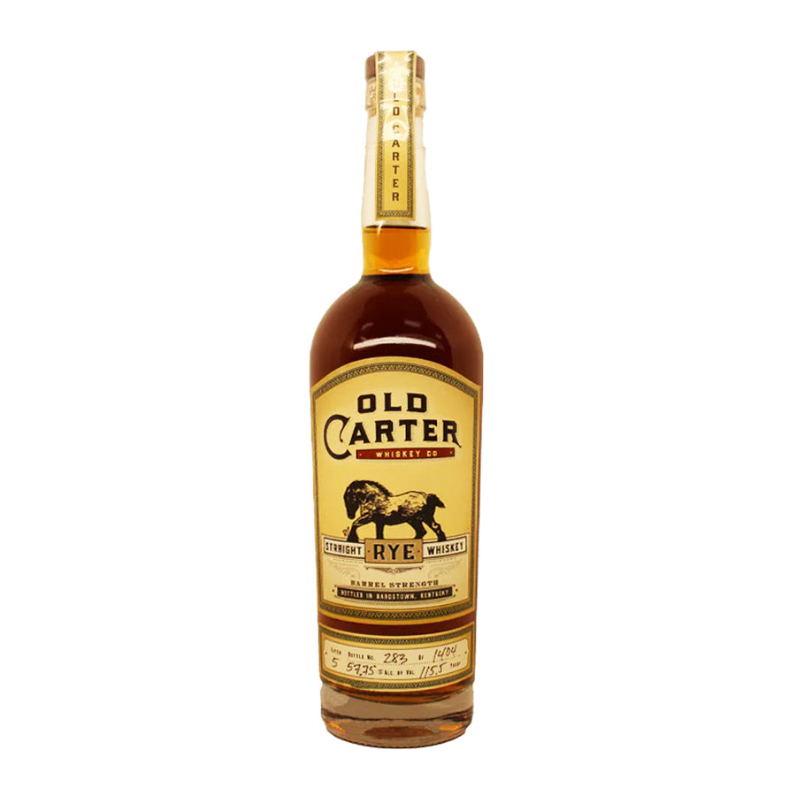Old Carter Straight Rye Whiskey Barrel Strength Batch #5 115.5 Proof Straight Rye Whiskey Old Carter