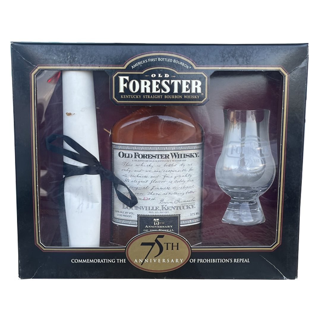 Old Forester 75th Anniversary of the Repeal of Prohibition 375ML Gift Box Kentucky Straight Bourbon Whiskey Old Forester