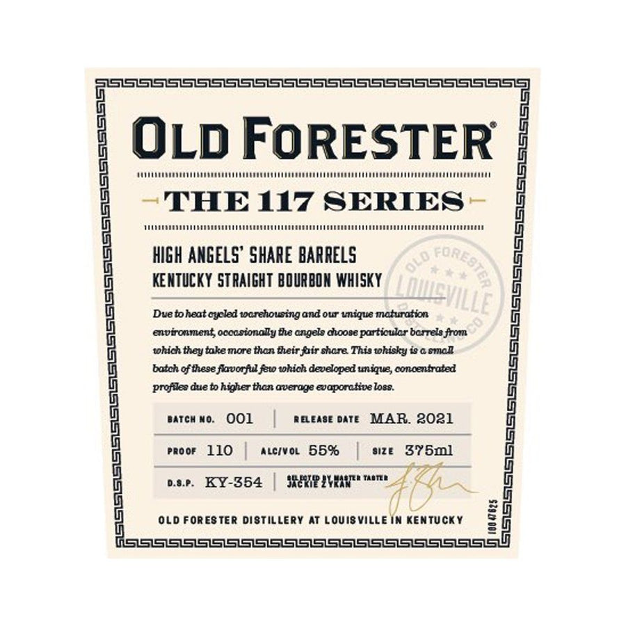 Old Forester The 117 Series Kentucky Straight Bourbon Whiskey Old Forester