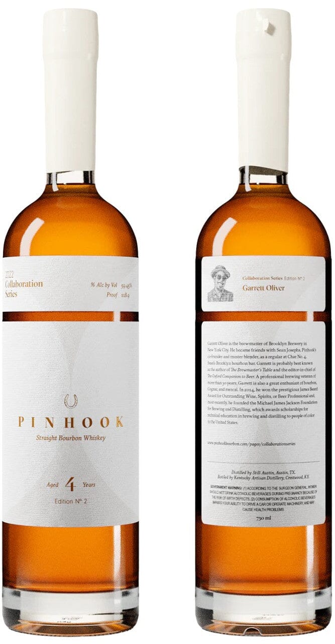 Pinhook Collaboration Series 4 Year Old Bourbon Whiskey Edition No. 2 Straight Rye Whiskey Pinhook Bourbon