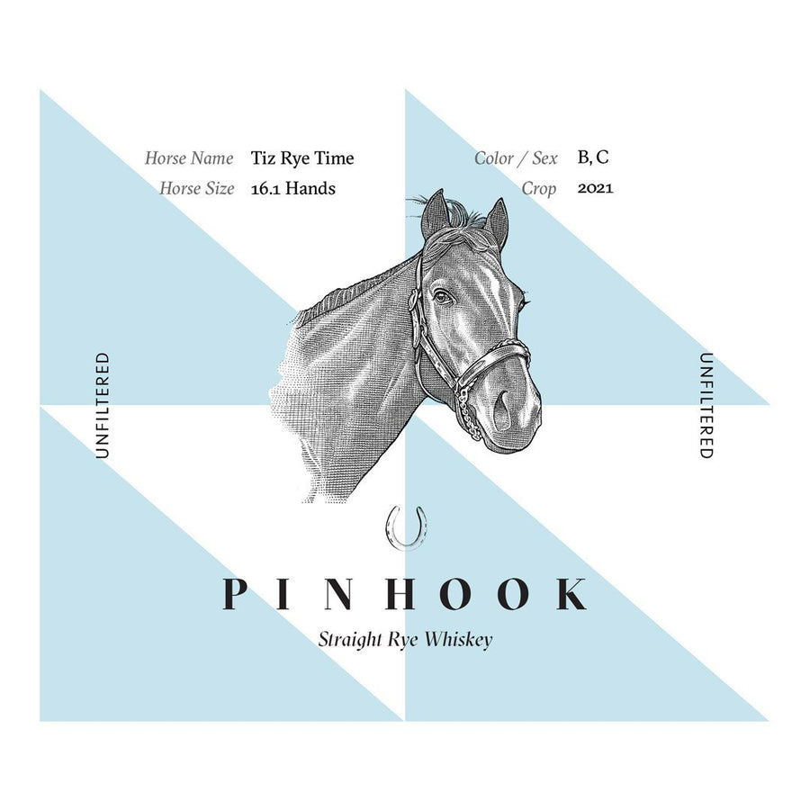 Pinhook Tiz Rye Time 5 Year Old Straight Rye Whiskey Pinhook Bourbon