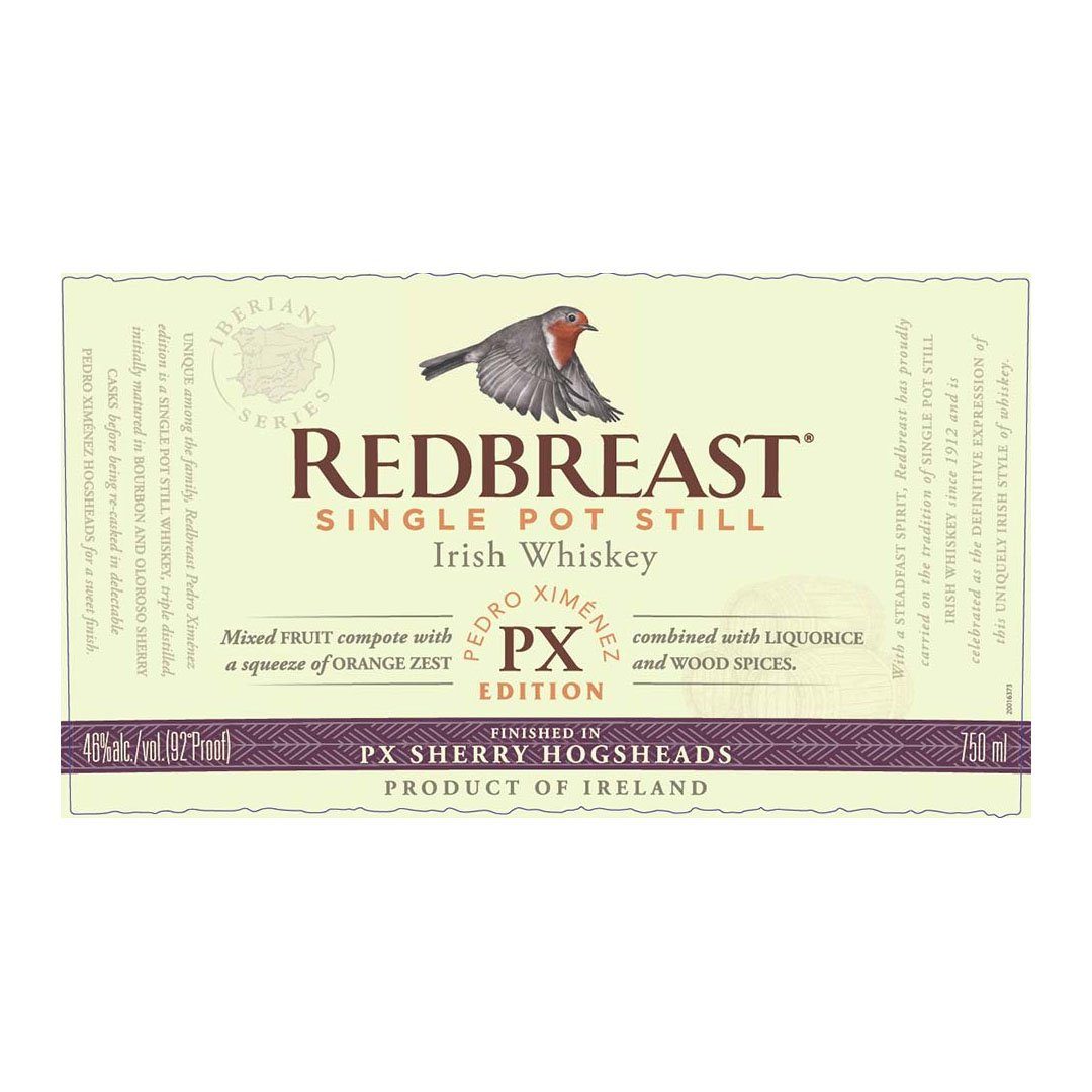 Redbreast Single Pot Still PX Sherry Hogsheads Cask Irish whiskey Redbreast