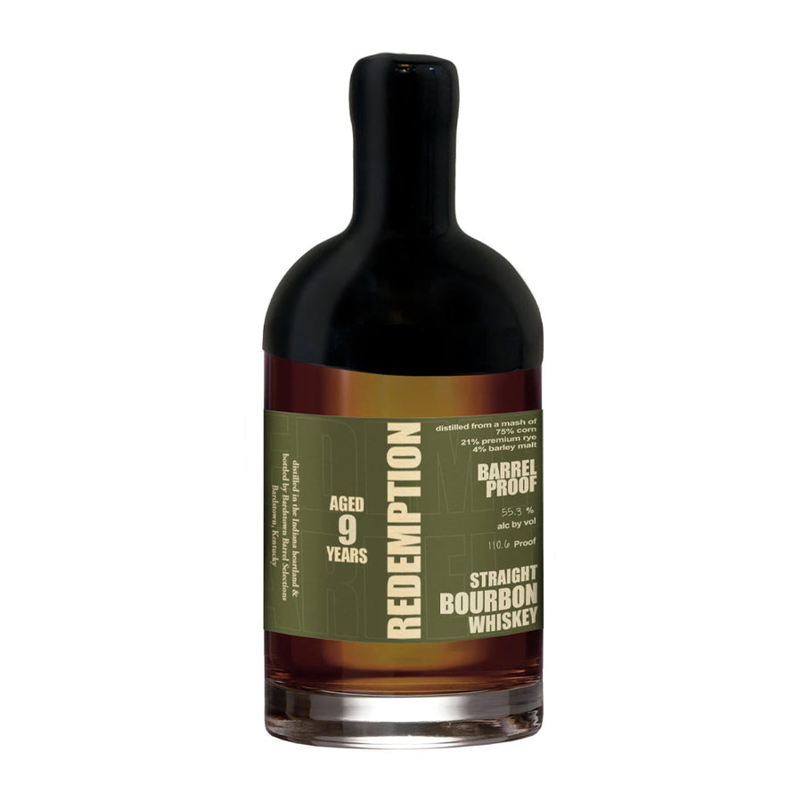 Redemption 9 Year Old Barrel Proof Straight Bourbon Whiskey Batch 1 Straight Bourbon Whiskey Redemption
