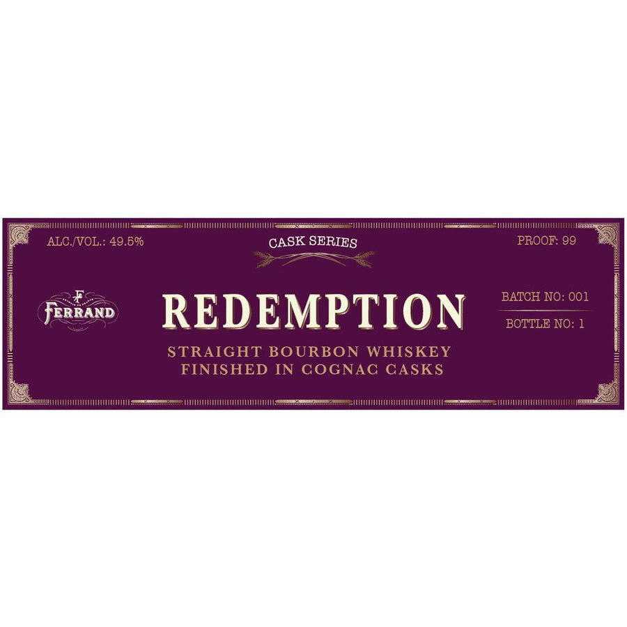 Redemption Bourbon Finished In Cognac Cask Straight Bourbon Whiskey Redemption