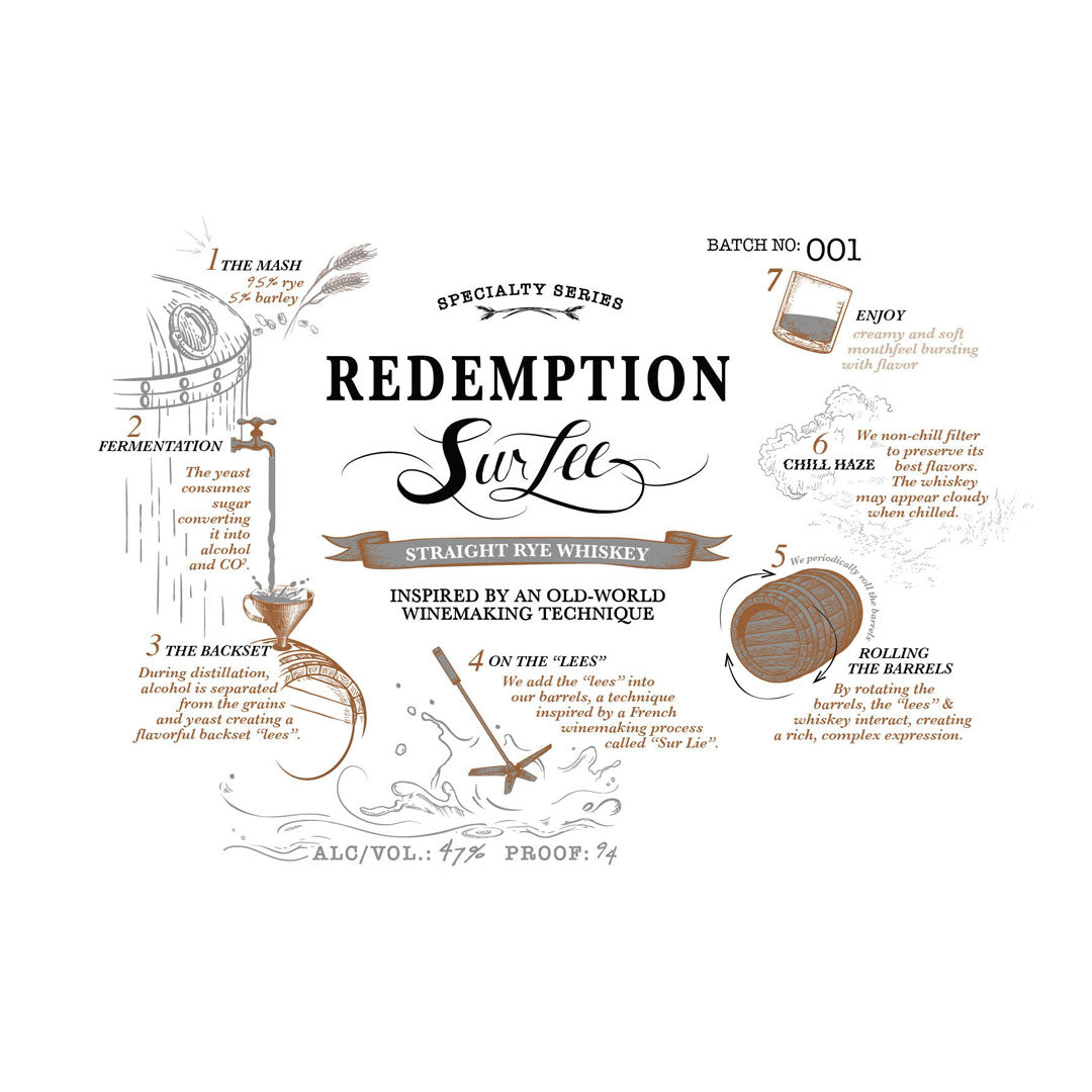 Redemption Sur Lee Rye Whiskey Rye Whiskey Redemption