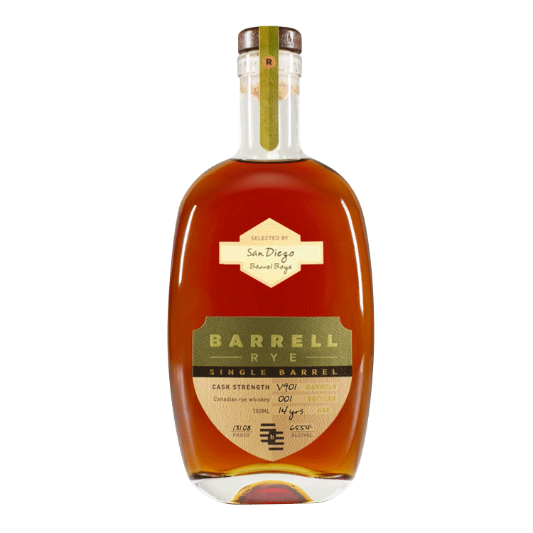 Barrell Craft Spirits Single Barrel Rye #V901 Selected By SDBB Bourbon Whiskey Barrell Craft Spirits