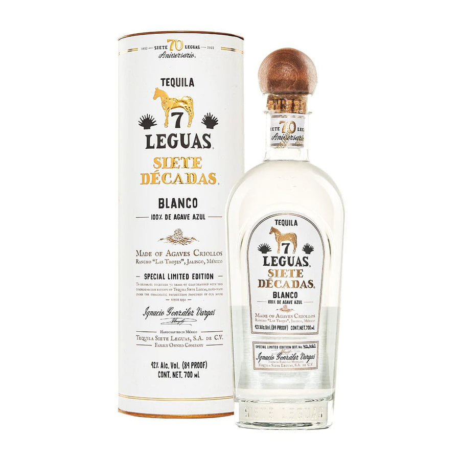 Siete Leguas Siete Decadas Blanco Tequila Siete 7 Leguas Tequila