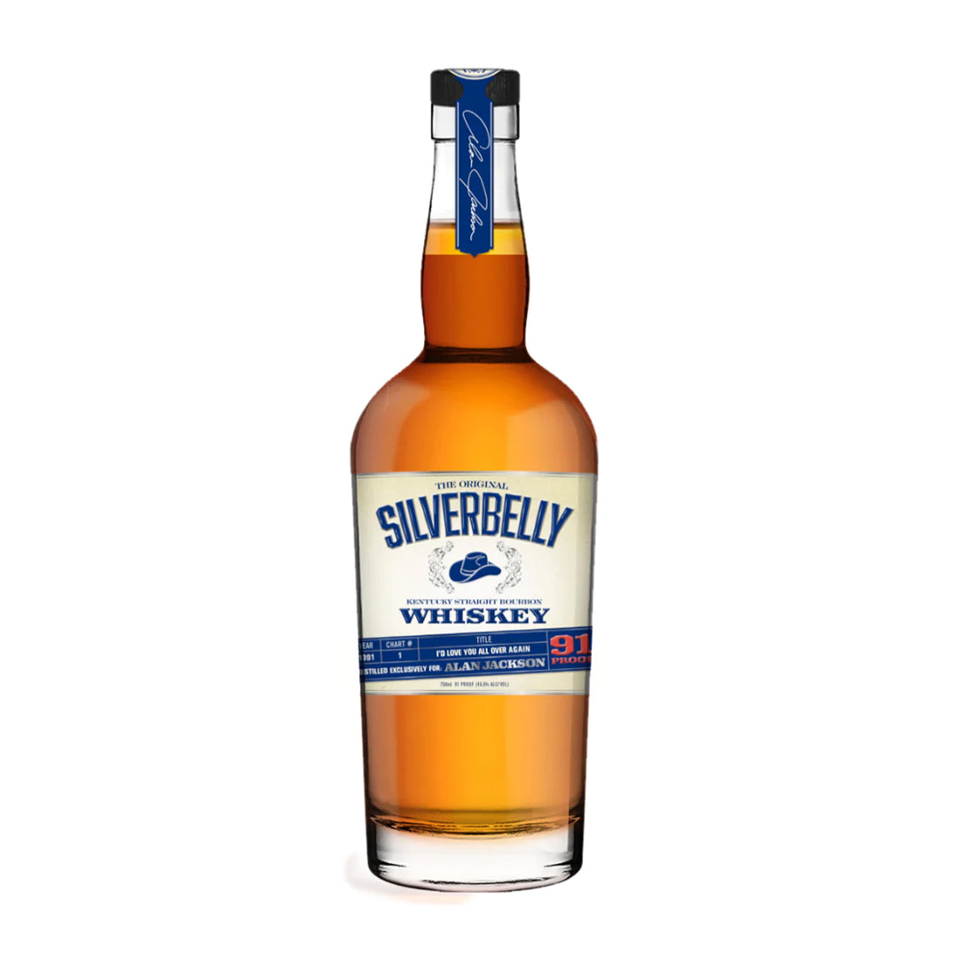 Silverbelly Kentucky Straight Bourbon Whiskey by Alan Jackson Kentucky Straight Bourbon Whiskey Silverbelly Whiskey