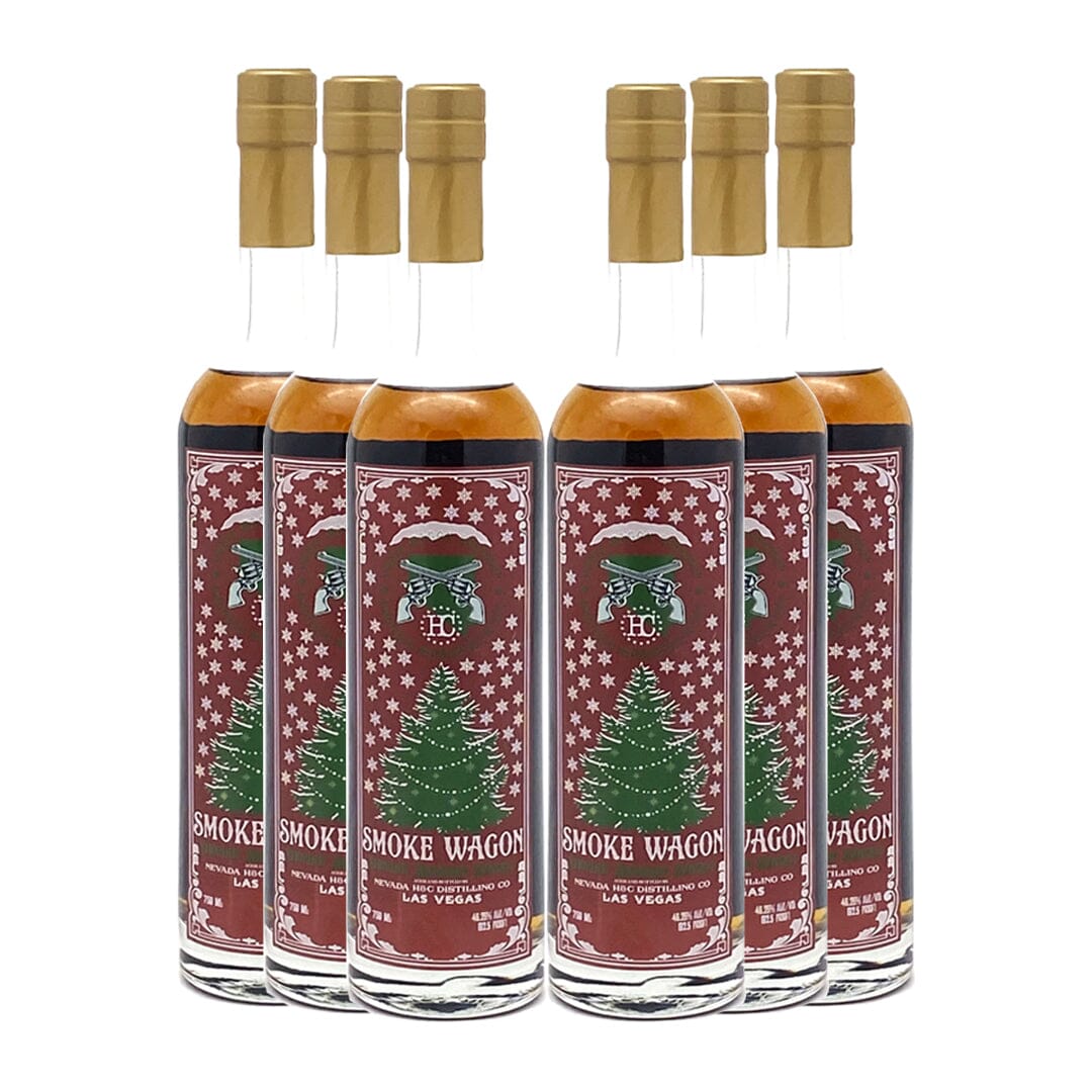 Smoke Wagon Straight Bourbon Christmas 2022 Limited Edition Straight Bourbon Whiskey Smoke Wagon Bourbon 6 Pack
