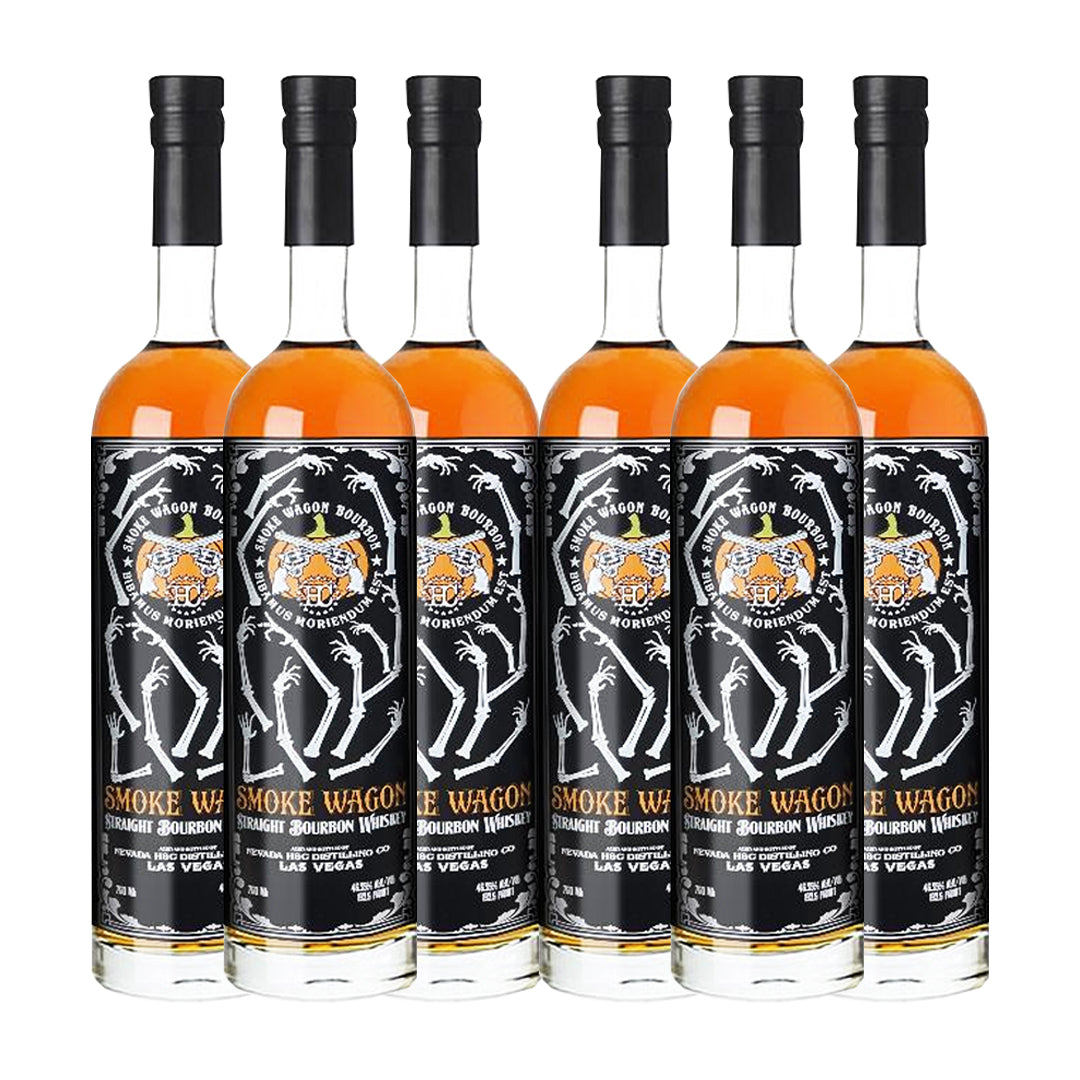 Smoke Wagon Straight Bourbon Glow In The Dark Halloween Edition 2022 Straight Bourbon Whiskey Smoke Wagon Bourbon 6 Pack