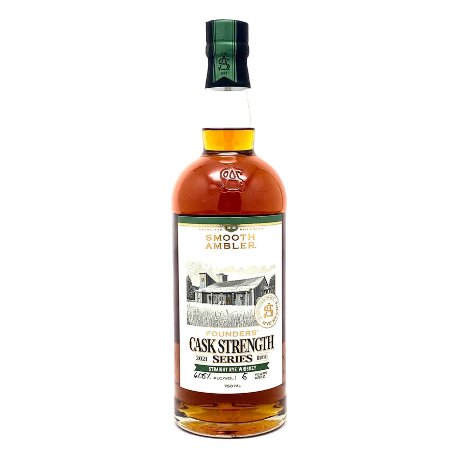 Smooth Ambler 5 Year Old Founders' Cask Strength Series Batch #1 Straight Rye Whiskey Smooth Ambler