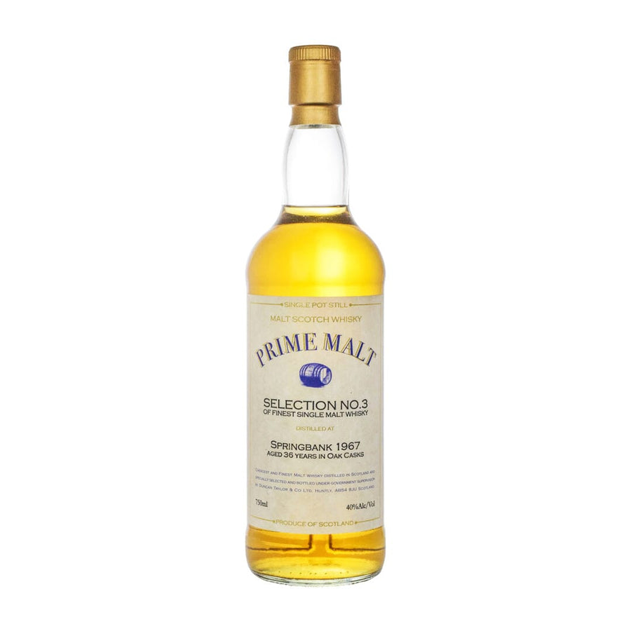 Springbank 36 Years Old Prime Malt Selection No. 3 1967 Scotch Whisky Springbank