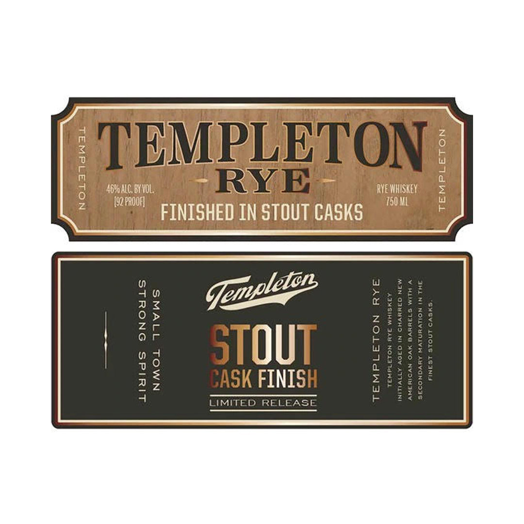 Templeton Rye Stout Cask Finish Rye Whiskey Templeton Distillery