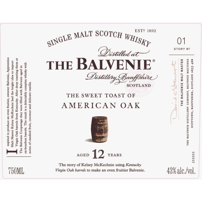 The Balvenie The Sweet Toast Of American Oak 12 Year Old Scotch The Balvenie