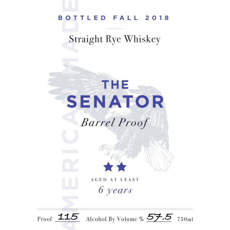 The Senator Barrel Proof 6 Year Old Bourbon The Senator 