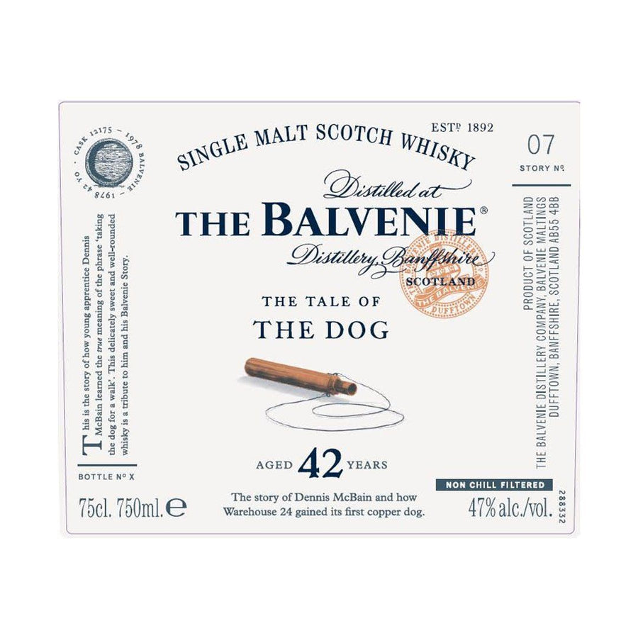 The Balvenie 42 Years Old The Tale Of The Dog Single Malt Scotch Whisky The Balvenie