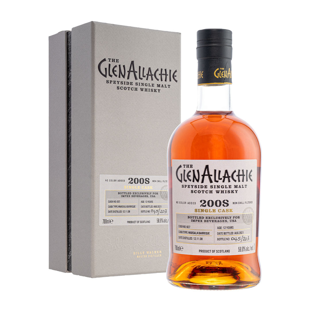 The GlenAllachie 12 Year Old 2008 Marsala Barrique Cask Scotch Whisky The GlenAllachie
