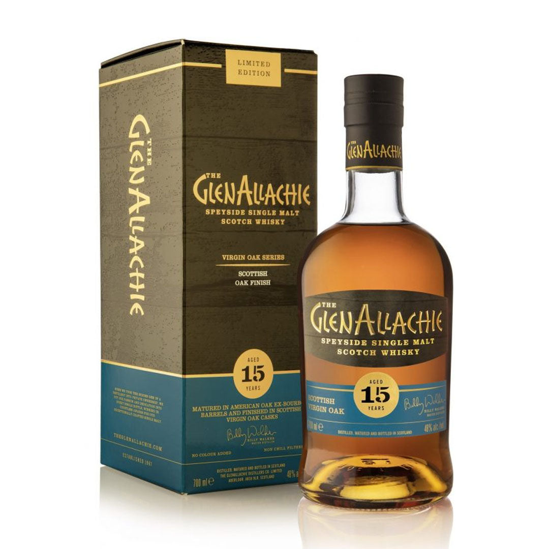 The GlenAllachie 15 Year Old Scottish Virgin Oak Cask Scotch Whisky The GlenAllachie