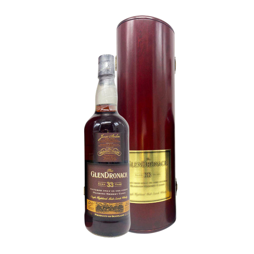 The Glendronach 33 Year Old Oloroso Sherry Oak Cask Highland Single Malt Scotch Whisky 750ml Scotch Whisky Glendronach