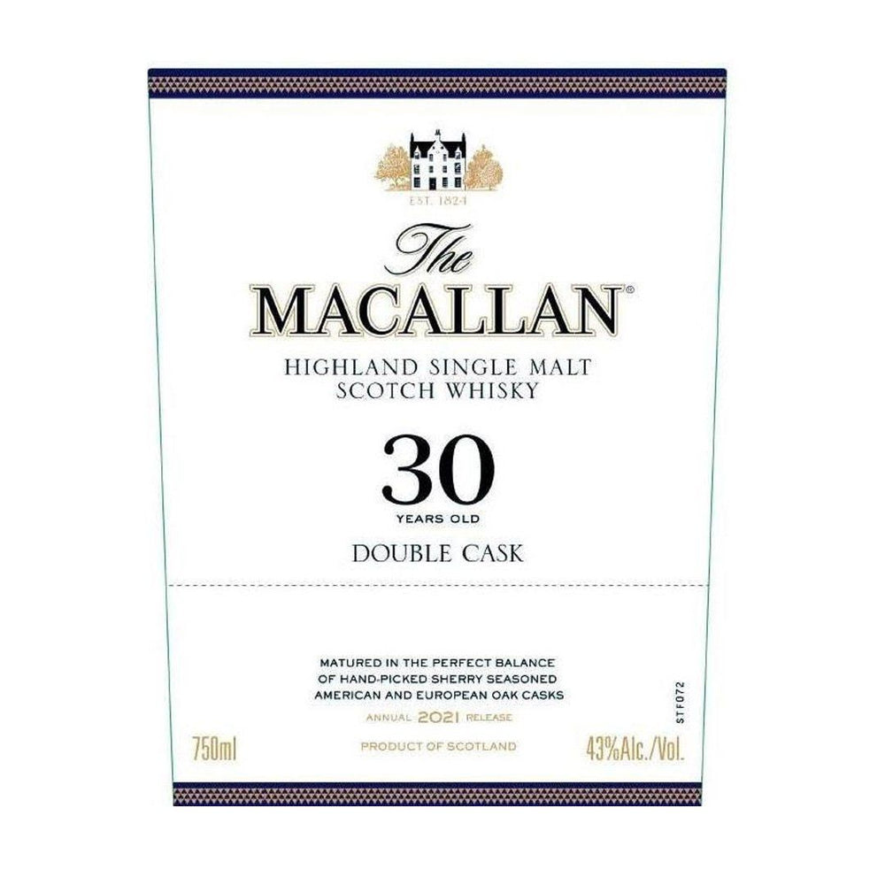 The Macallan 30 Year Old Double Cask Single Malt Scotch Whisky The Macallan